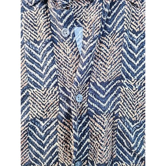 J. Ferrar Short Sleeve Button Front Gold Black 100% Rayon Mens Size S / CH Photo - Picture 6 of 15